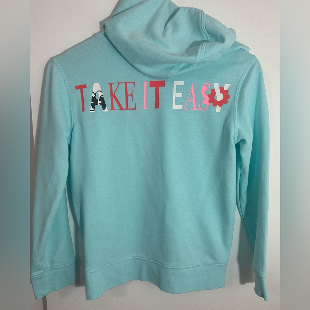 Rockets of Awesome Girls Take it Easy Hoodie Sweatshirt Sz 10